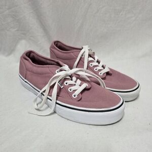 Vans Women's Dusty Pink Canvas Sneakers Size 9